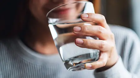 Drink Water:  Drink eight to ten glasses daily.