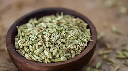 Fennel Seeds: Improves digestion and reduces gas and discomfort.