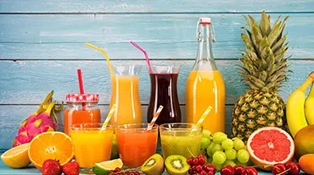 Fruit Juices: Fresh juices give energy and improve strength gradually.