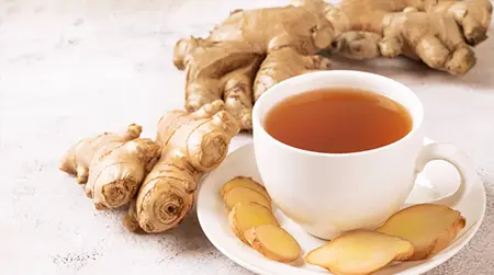Ginger Tea: Ginger tea may reduce gas and stomach discomfort.