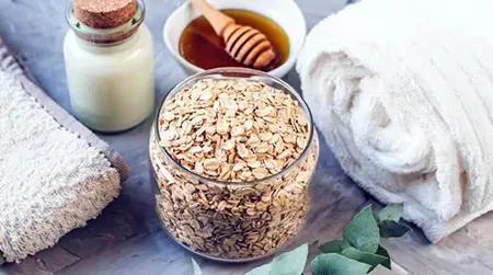 Oatmeal Bath:  Calm itching and soften rough patches.