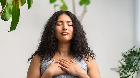 Stress Relief: Practise relaxation to control stress and hormonal imbalance.